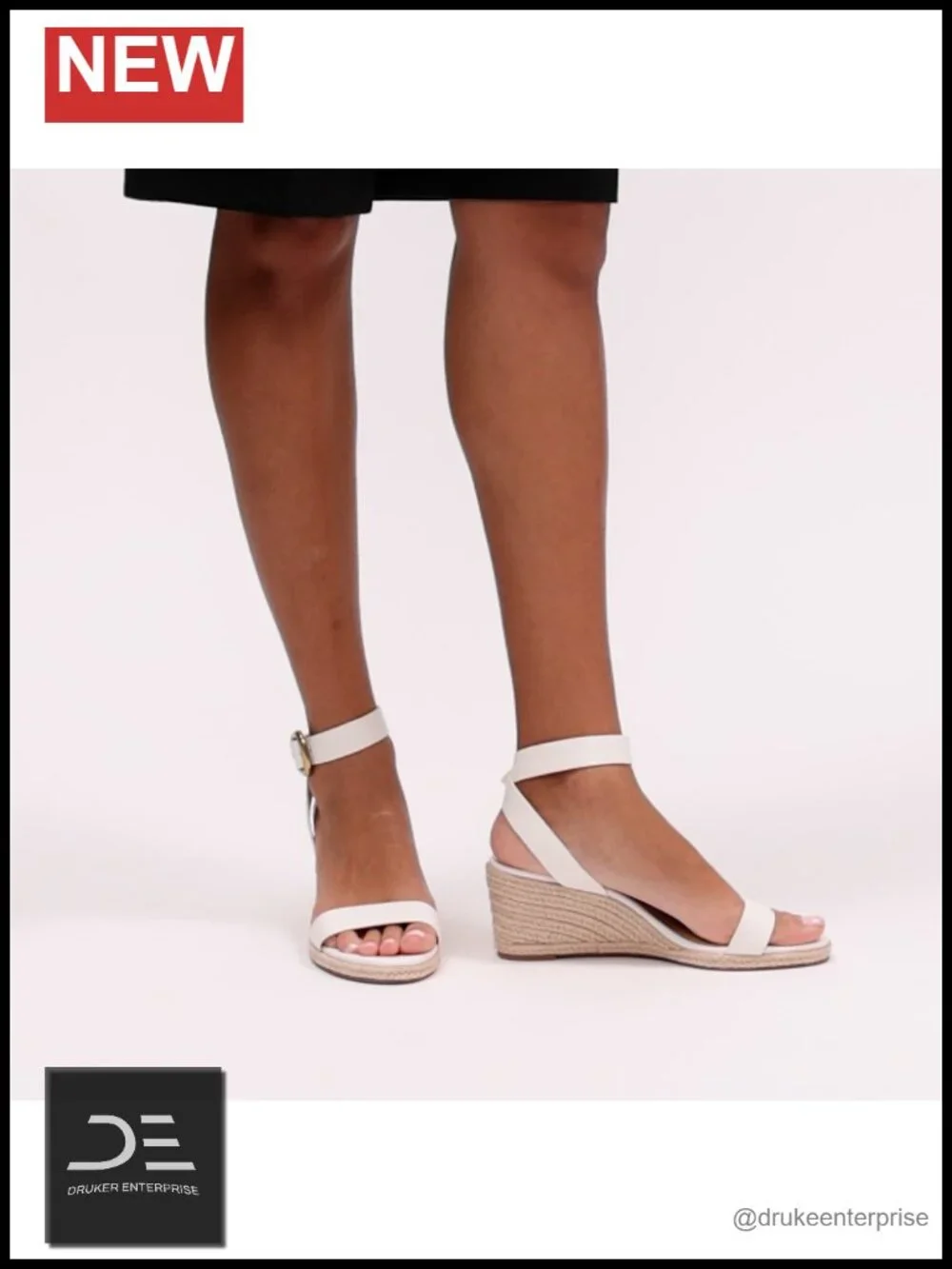 Espadrille Wedge Sandals Ankle Strap Leather